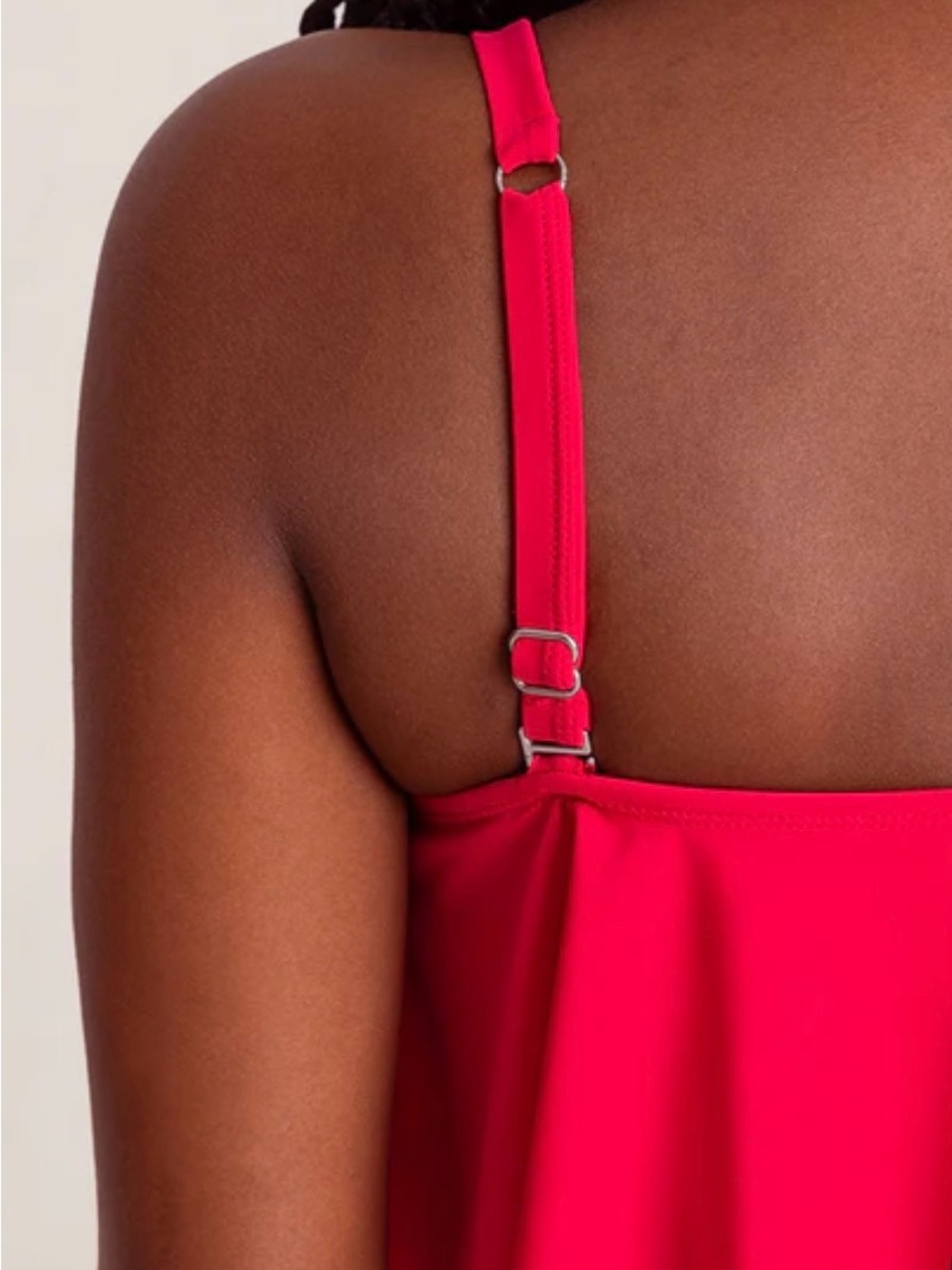 Shapermint Essentials Swim Ruffled Bikini Top - PINK - Picture 4 of 4